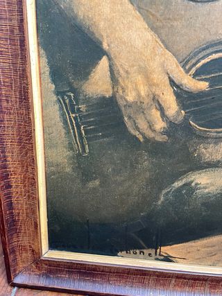 Cuadro Guitarrista - Arte Vintage