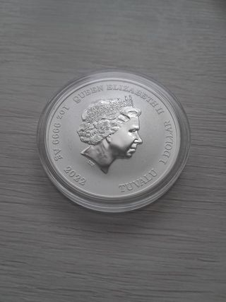 Moneda Plata Ryu Tuvalu 2022