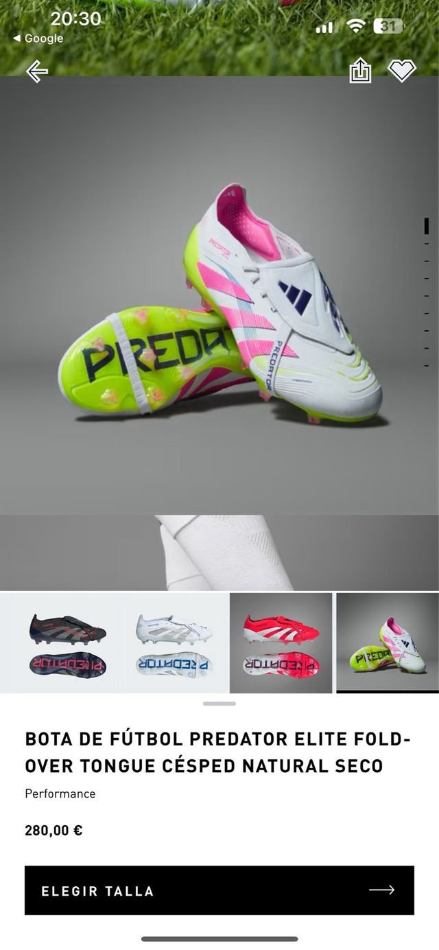 Adidas Predator elite fold-over