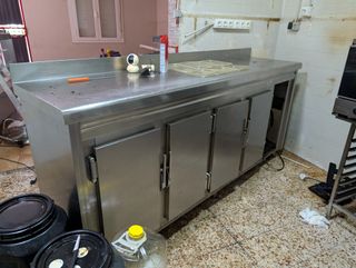 Mueble cámara frigorífica acero inoxidable