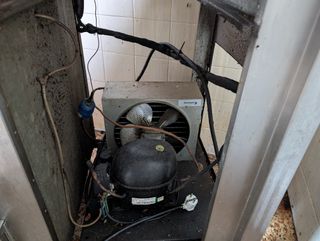 Mueble cámara frigorífica acero inoxidable
