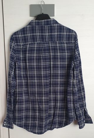Camisa cuadros azul-blanco