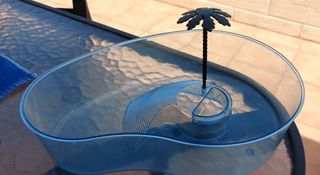 Mini piscina transparente para tortugas