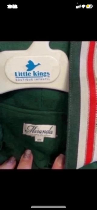 Vestido sudadera verde