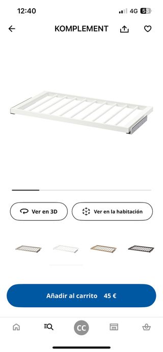 Estante Ikea KOMPLEMENT blanco