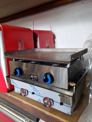 Plancha gas 2 fuegos