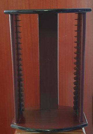 Estantería CD/DVD marrón - Madera