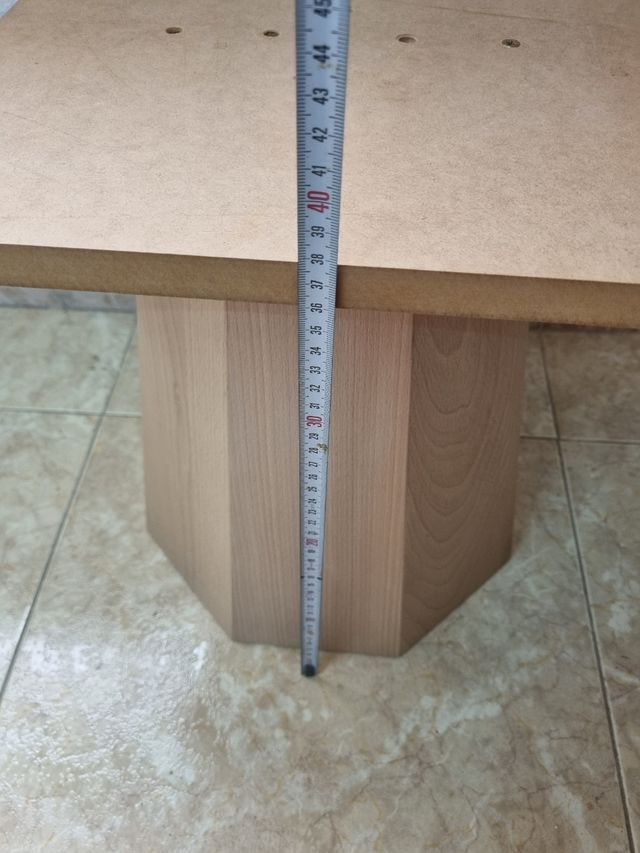 Mesa centro haya sin pintar