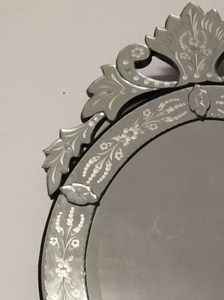 Espejo veneciano ovalado