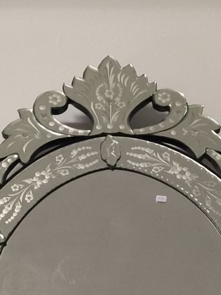 Espejo veneciano ovalado