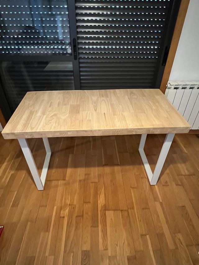 Mesa escritorio madera blanca