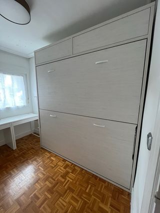 Litera plegable gris - 2 camas