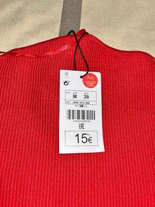 Vestido rojo palabra de honor