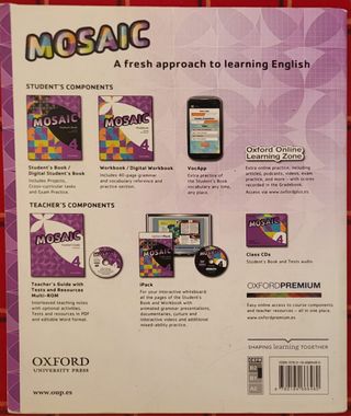 Pack 2 libros Mosaic 4. Student's Book y Workbook 