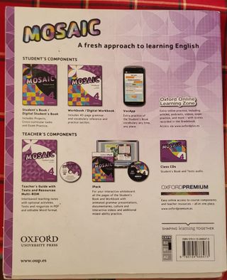 Pack 2 libros Mosaic 4. Student's Book y Workbook 