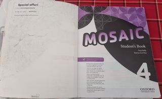Pack 2 libros Mosaic 4. Student's Book y Workbook 