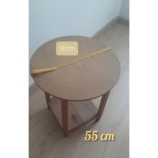 Mesa redonda auxiliar madera