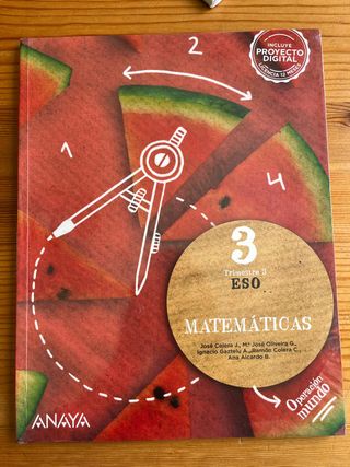 3o ESO Matemáticas ANAYA Trimestre 3. Buen estado.