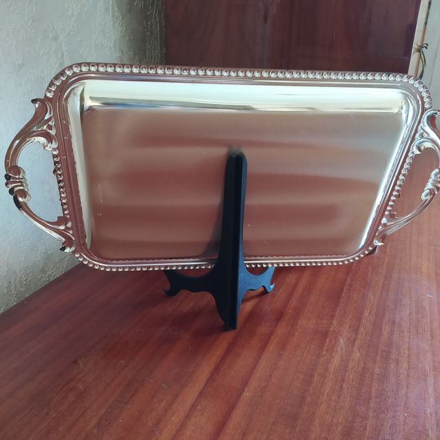 Bandeja plateada Recuerdo de Zaragoza