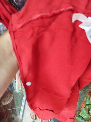 Top lencero Rojo Mango M 38 Tirantes