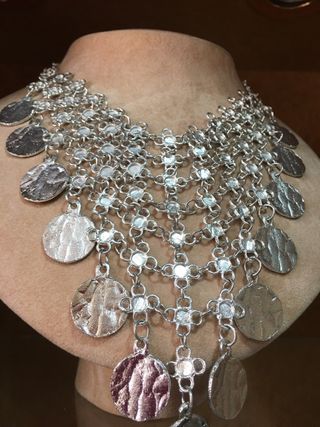 Collar fantasía plata