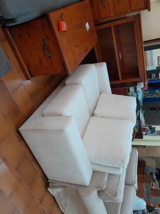Sofá 2 plazas beige