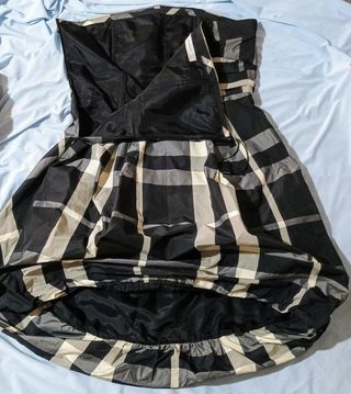 Vestido Zara fiesta - Negro beige