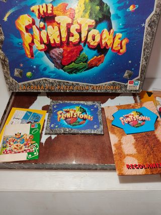 Gioco da tavolo Flinstones anni '90, NON COMPLETO 