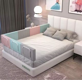 Barrera cama bebé - 180 cm  gris