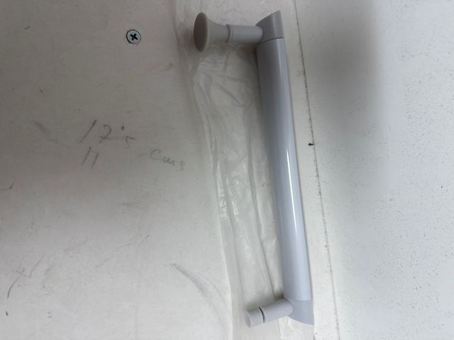 Agarrador puerta ducha blanco