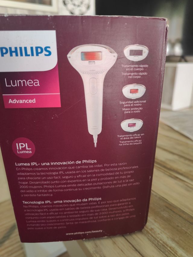 Philips Lumea Advanced IPL con garantía