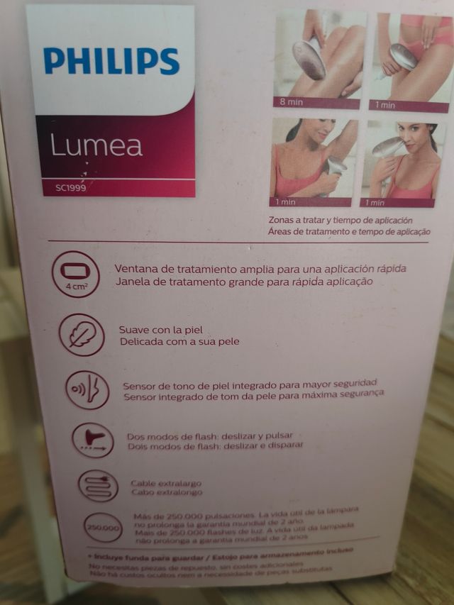Philips Lumea Advanced IPL con garantía