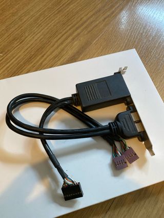 Tarjeta puertos externos RJ45 y 1394B Asus