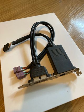 Tarjeta puertos externos RJ45 y 1394B Asus