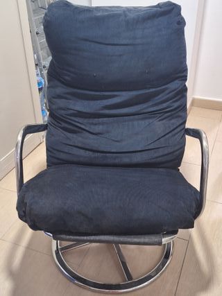 Sillón giratorio IKEA - terciopelo negro