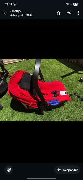 Capazo y/o maxicosi Jane Raider rojo