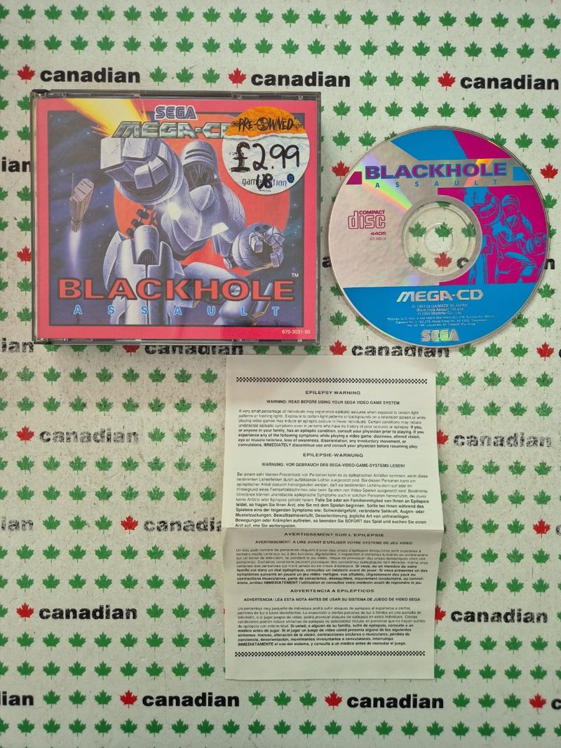 Blackhole Assault Sega Mega-CD
