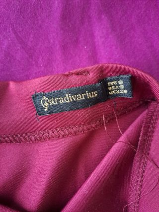 Falda skater granate