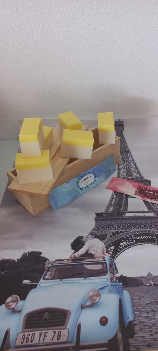 Jabón glicerina leche de cabra y manteca karité