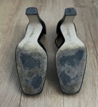 Zapatos Dorado mujer negros, talla 38