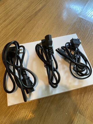 3 Cables Corriente PC