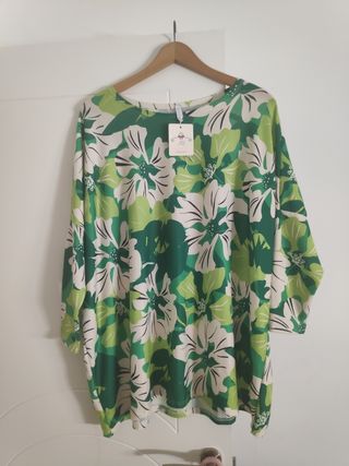 Blusa JB - Verde y Blanca