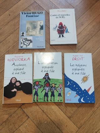 Lote 5 libros infantiles en francés 9-12 años