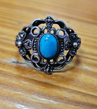 Anillo plata 925 turquesa