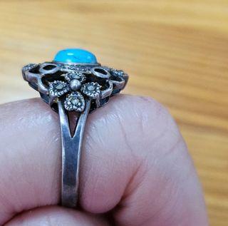 Anillo plata 925 turquesa