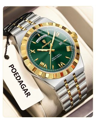 Reloj POEDAGAR dorado-verde