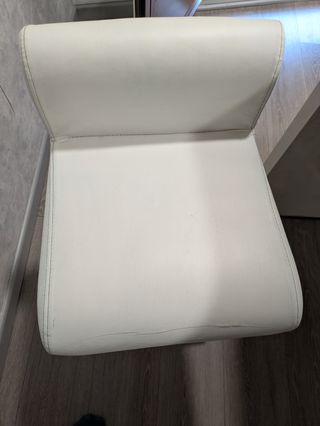 Taburetes altos blancos - Piel sintética