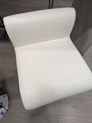Taburetes altos blancos - Piel sintética