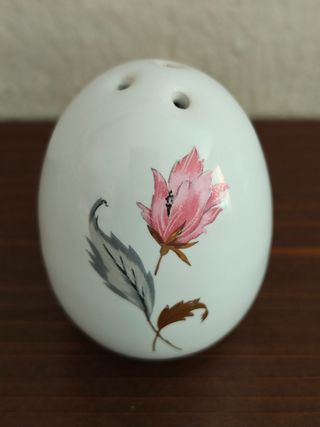 Saliera vintage porcellana rosa