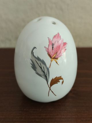Saliera vintage porcellana rosa